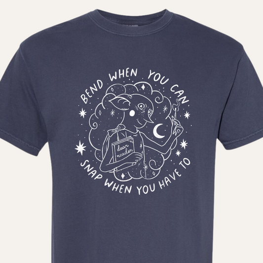 Dear Reader Tee - Navy