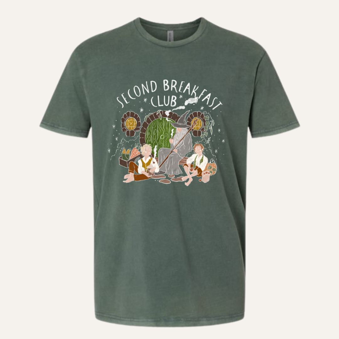 Second Breakfast Club Tee - Washed Pine