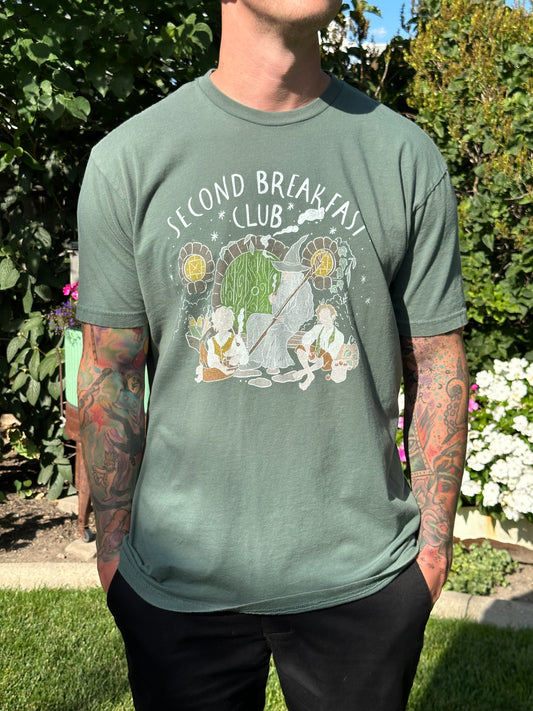 Second Breakfast Club Tee - Washed Pine