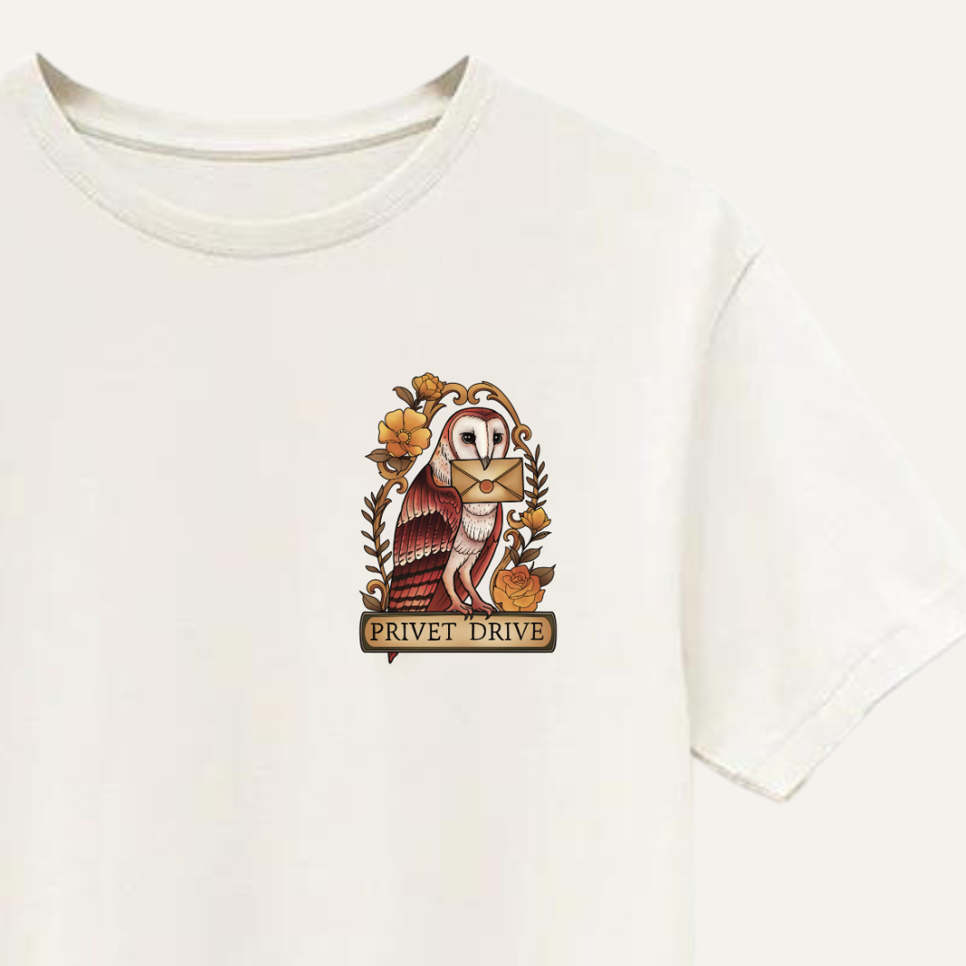 Owl Tee - Natural